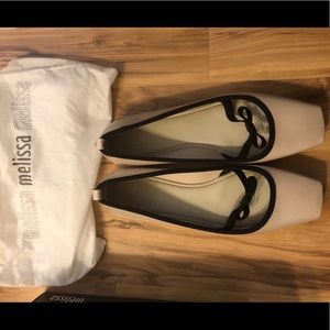 Women’s Melissa Ballet Bow shoes. Size 10 worn 1x